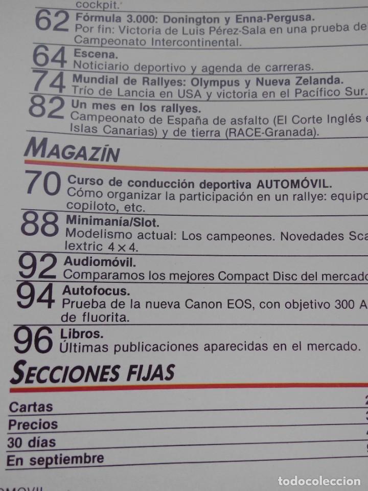 Coches: REVISTA AUTOMOVIL Nº 115 AGOSTO 1987 - PEUGEOT 309 GTI - R 11 TURBO GrA - ALFA 33 QV 1.7 - Foto 8 - 339356808