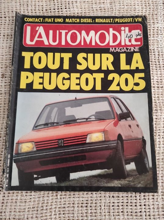 Coches: L`AUTOMOBILE MAGAZINE N&ordm; 440 A&Ntilde;O 1983 PEUGEOT 205, AUDI QUATTRO, ( EDICION EN FRANCES )