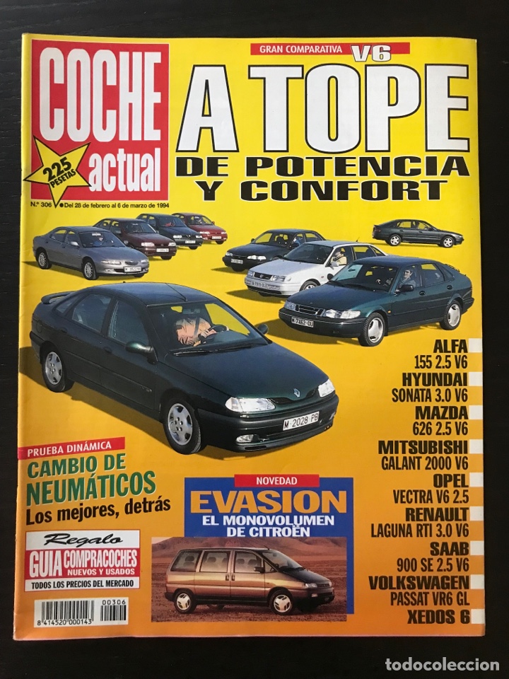 Coches: COCHE ACTUAL N&ordm; 306 - ALFA 155 / HYUNDAI SONATA / MAZDA 626 / OPEL VECTRA / SAAB 900 / VW PASSAT VR6