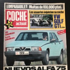 Coches: COCHE ACTUAL Nº 38 - LANCIA Y10 FILA / PEUGEOT 205 GT / SEAT IBIZA GLX / SEAT 124 1430 / BMW 530 I. Lote 339761158