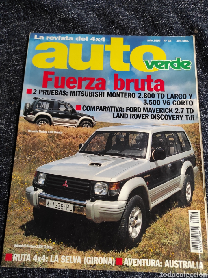 Coches: AUTO VERDE 4X4 N&ordm; 64 JULIO 1994 AUTOVERDE MITSUBISHI MONTERO LARGO Y CORTO PRUEBAS Y COMPARATIV