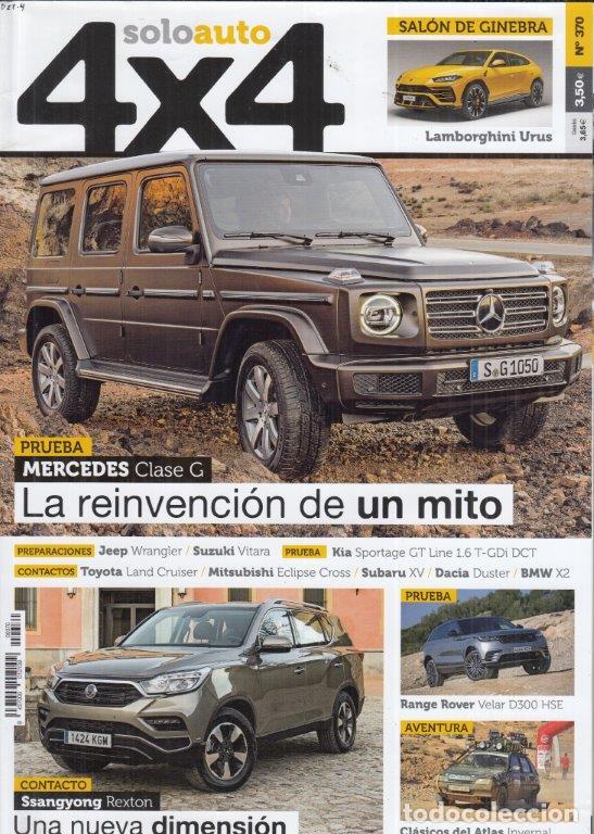 Coches: REVISTA SOLO AUTO 4C4 N&ordm; 370. PRU: RANGE ROVER VELAR D300 R-DYNAMIC HSE. KIA SPORTAGE 1.6 T-GDI DCT