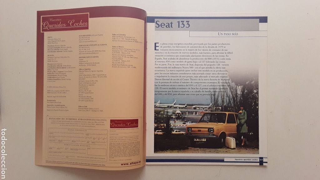 Coches: FASCICULO - SEAT 133 - NUESTROS QUERIDOS COCHES - Foto 4