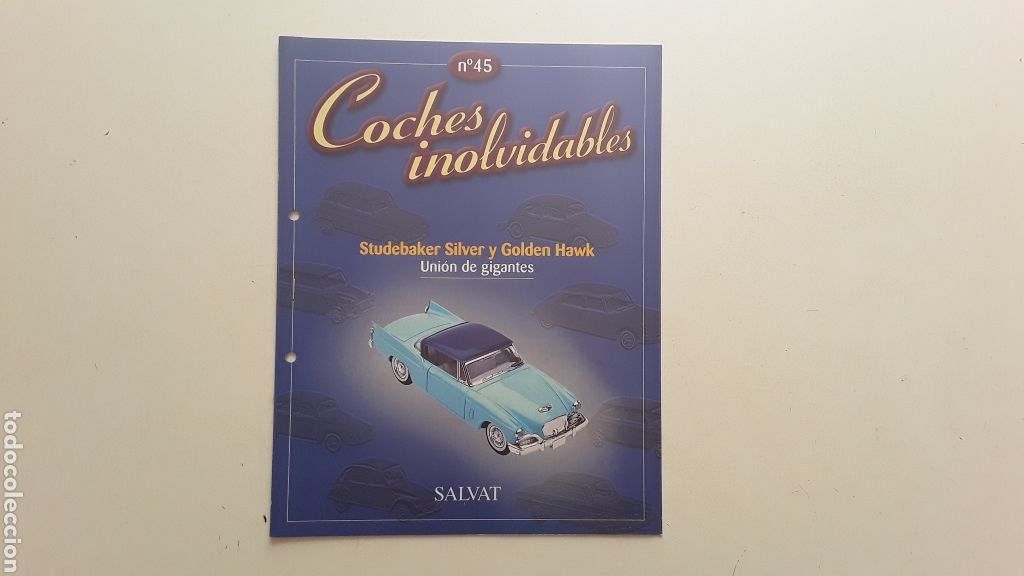 Coches: FASCICULO - STUDEBAKER SILVER Y GOLDEN HAWK - COCHES INOLVIDABLES - Foto 1