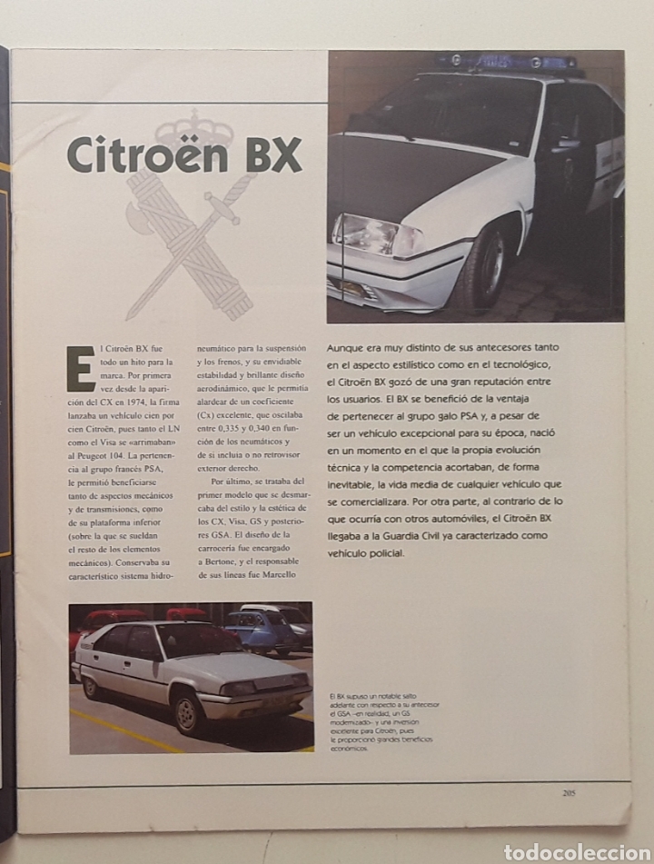 Coches: FASCICULO -CITROEN BX 19 - NUESTROS COCHES DE POLICIA