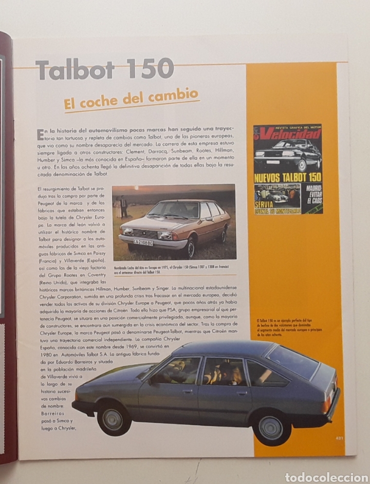 Coches: FASCICULO - TALBOT 150 - NUESTROS QUERIDOS COCHES