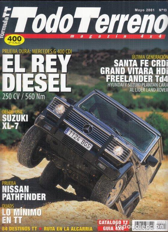 Coches: REVISTA TODOTERRENO 4X4 N&ordm; 13 A&Ntilde;O 2001. PRU: MERCEDES BENZ G 400 CDI. NISSAN PATHFINDER V6 3.5.
