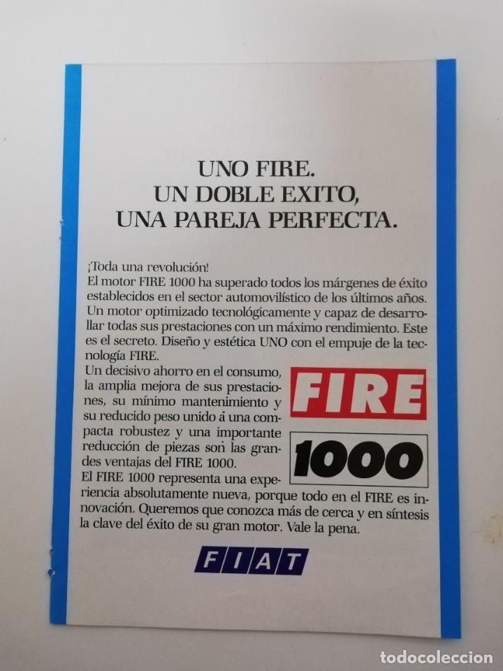 Coches: CATALOGO DE REVISTA FIRE 1000 FIAT UNO FIRE Y UNO FIRE SUPER