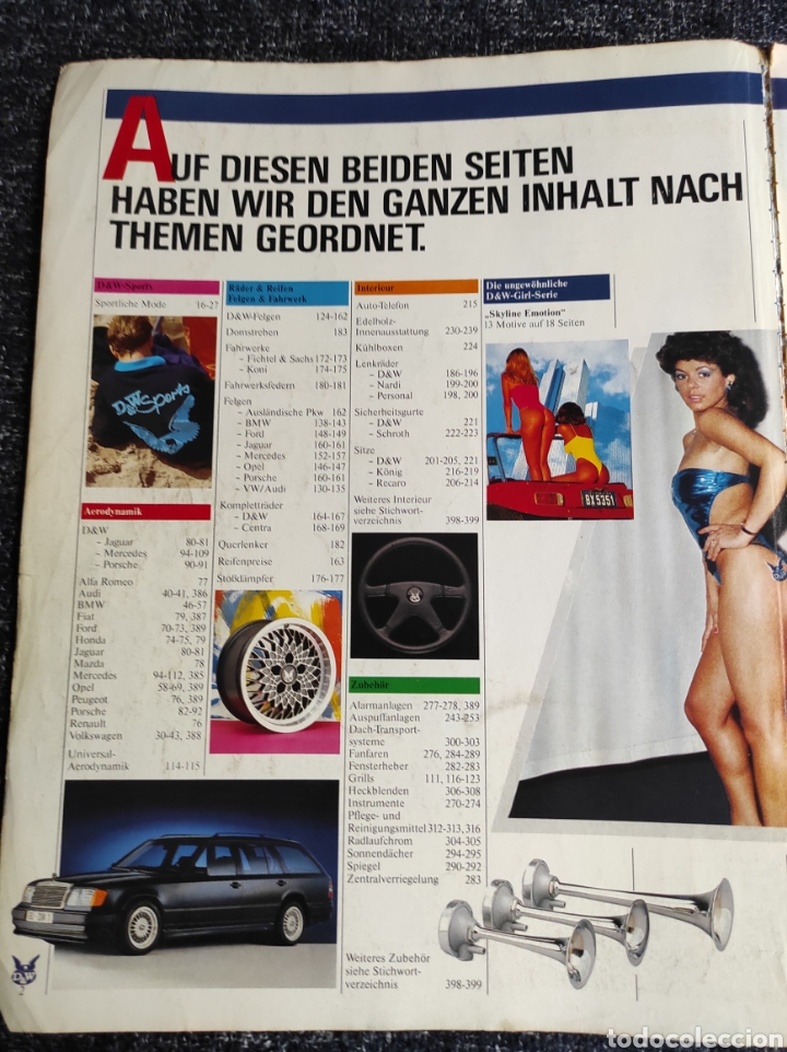 d&w sportliches auto zubehör katalog 1987 - edi - Acheter