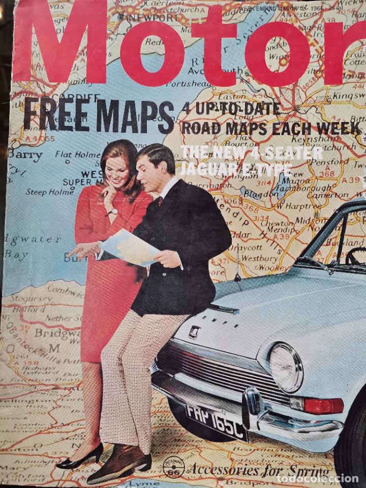 Coches: 1966 REVISTA MOTOR - JAGUAR E TYPE - ROAD TEST NSU PRINZ IV - ROVER 2000 TC - MORRIS 1800