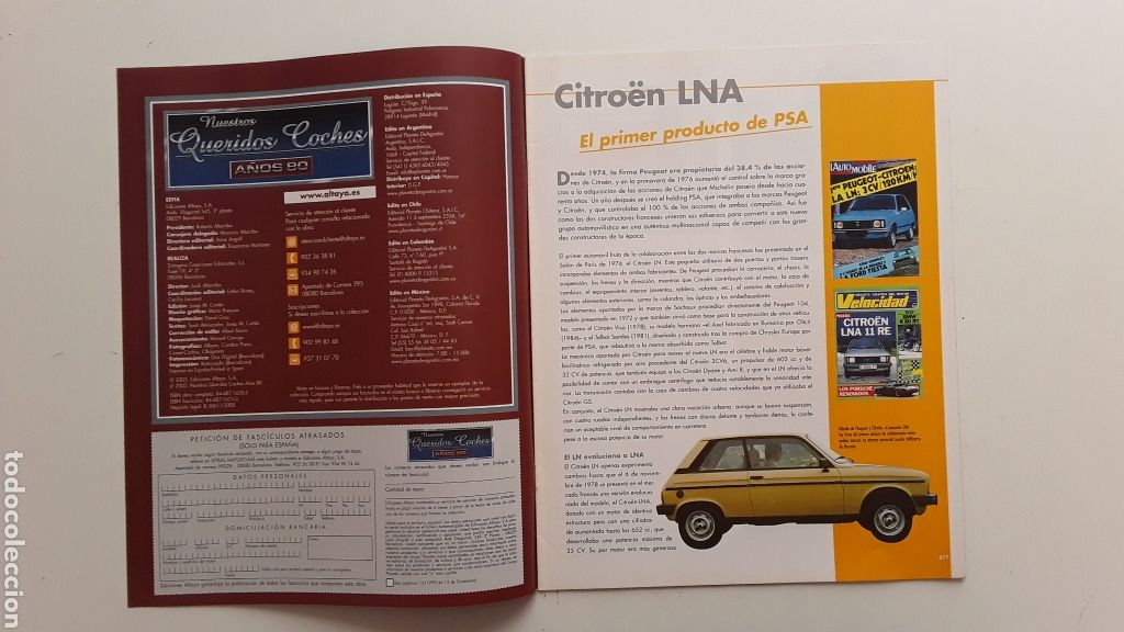 Coches: FASCICULO - CITROEN LNA - NUESTROS QUERIDOS COCHES - Foto 2