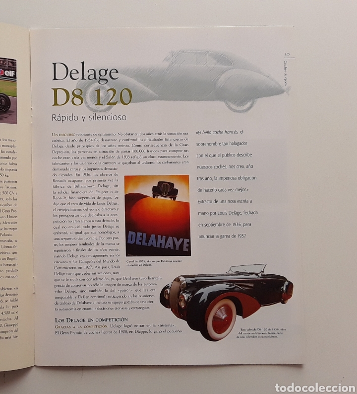 Coches: FASCICULO - DELAGE D8 120 LETOURNEUR Y MARCHAND 1939 - LOS MAS BELLOS COCHES DE EPOCA