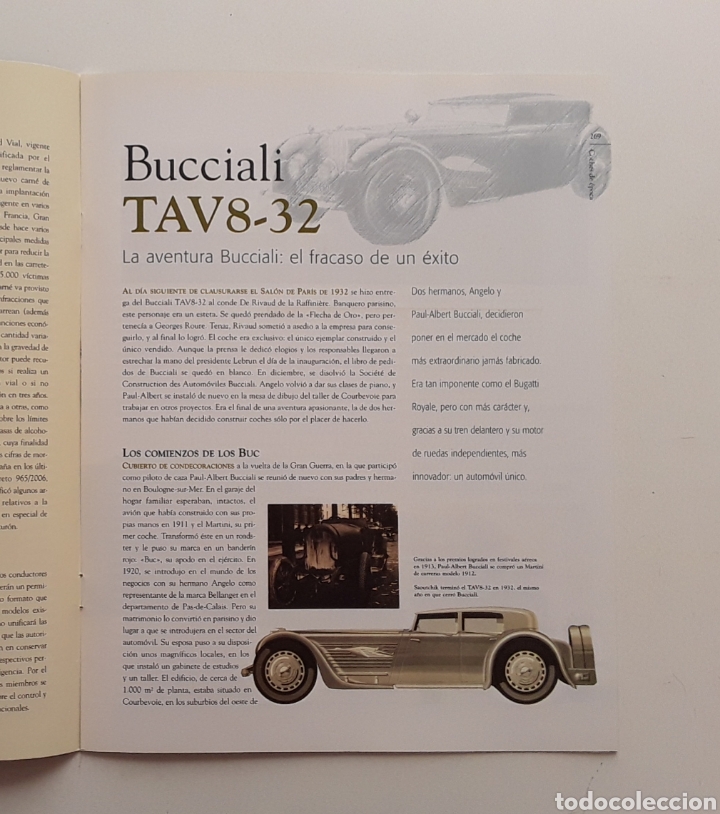 Coches: FASCICULO - BUCCIALI TAV8-32 1932 - LOS MAS BELLOS COCHES DE EPOCA