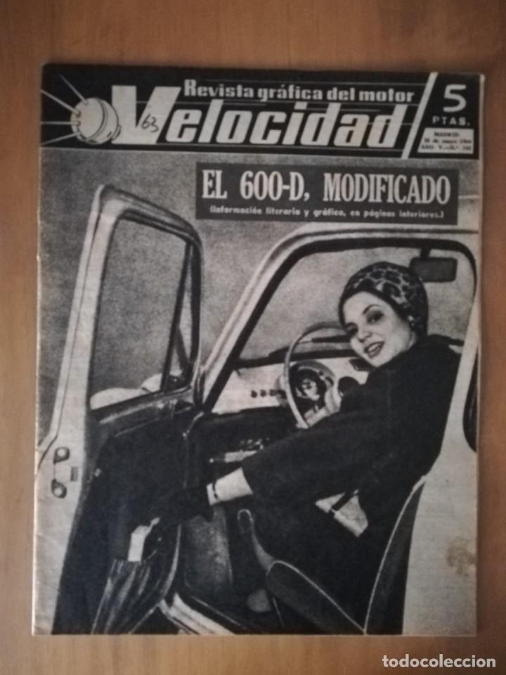 Coches: Velocidad n&ordm; 142 (30 de mayo de 1964) - Fiat 600 D - Alfa Romeo - Citro&euml;n Wankel - Facel Vega
