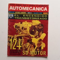 Auto: REVISTA AUTOMECANICA/ 1970 / Nº10 / 124 COUPE SU MOTOR. Lote 349725099