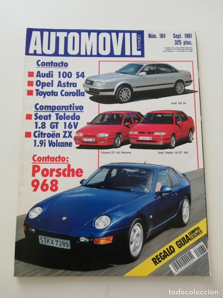 Coches: REVISTA AUTOMOVIL N&ordm; 164 A&Ntilde;O 1991 POSRSCHE 968 BU GATTI EB 110 HONDA BEAT NAZCA M 12