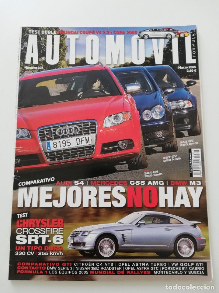 Carros: REVISTA AUTOMOVIL N&ordm; 326 A&Ntilde;O 2005 AUDI S4 MERCEDES C55 AMG BMW M3