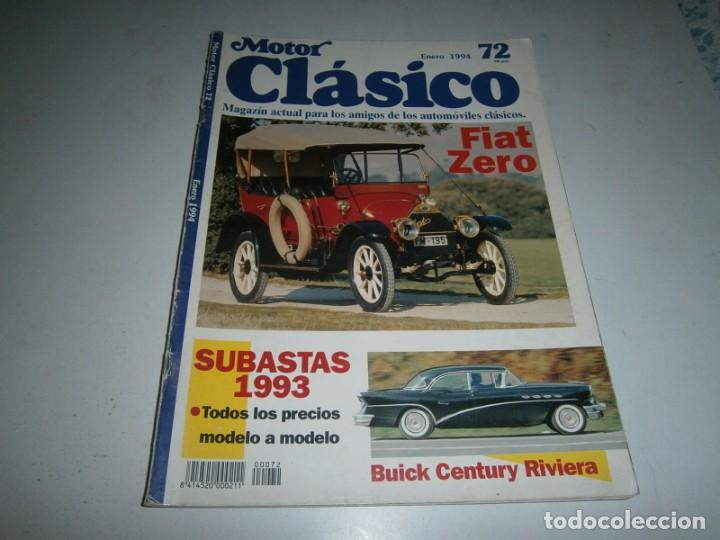 Autos: REVISTA MOTOR CLASICO NUMERO 72