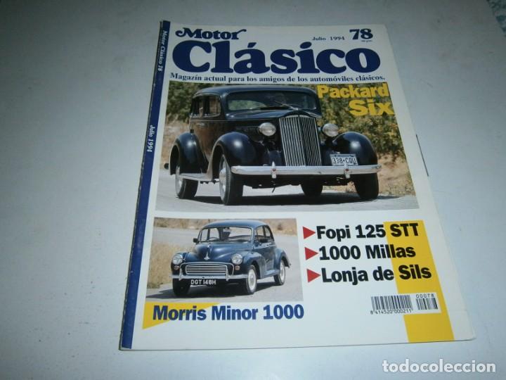 Autos: REVISTA MOTOR CLASICO NUMEO 78