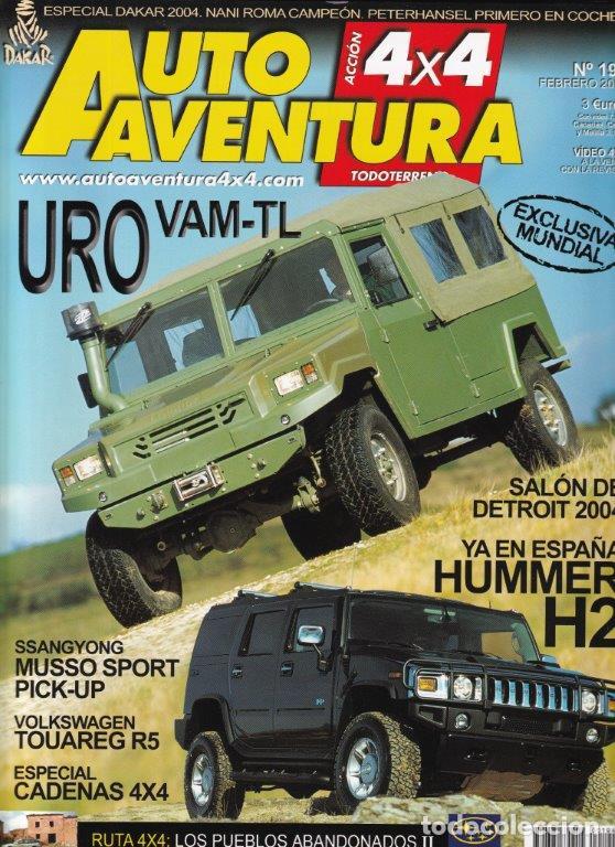 Coches: REVISTA AUTO AVENTURA 4X4 N&ordm; 194 A&Ntilde;O 2004. PRU: URO VAM-TL. VW TOUAREG R5 TDI. MUSSO SPORTS PICK-UP.
