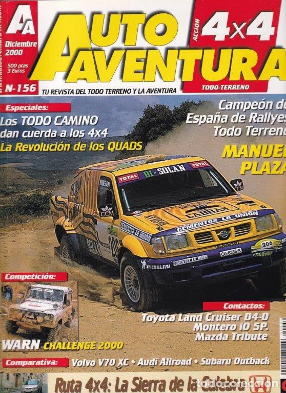 Auto: REVISTA AUTO AVENTURA N&ordm; 156 A&Ntilde;O 2000.PRU: LEXUS RX 300. COMP:AUDI ALLROAD 2.7 QUATTRO, VOLVO V70 XC