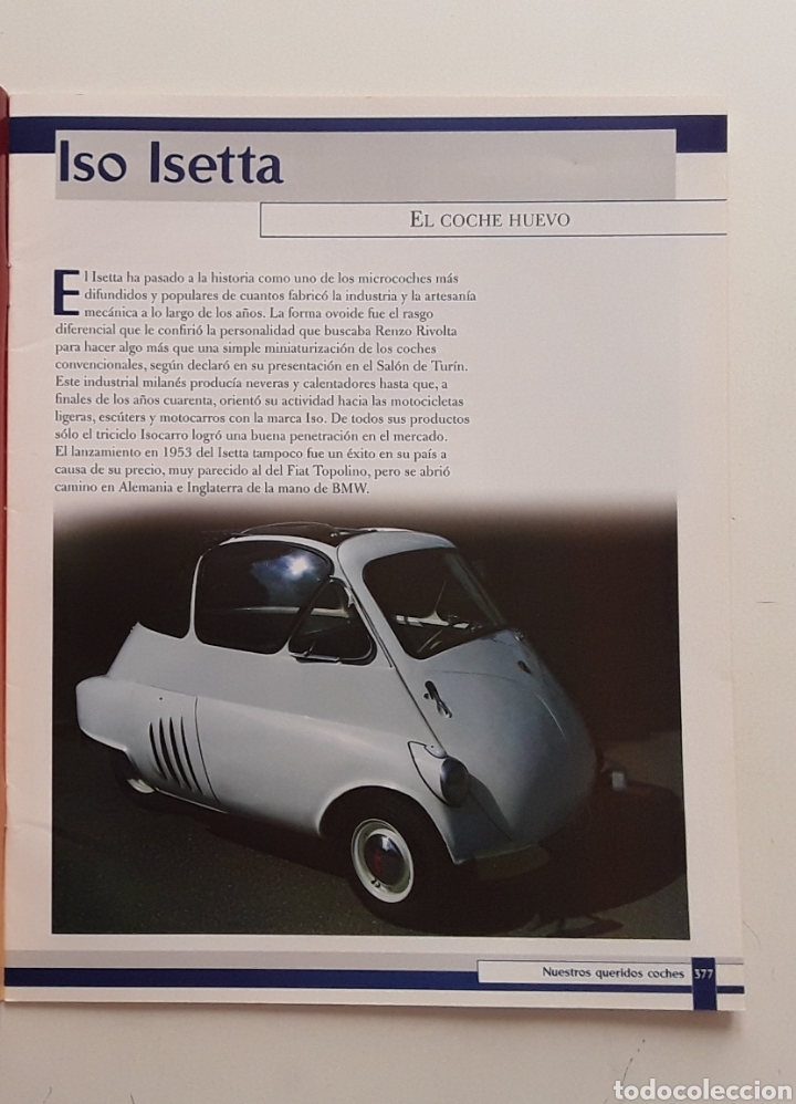 Coches: FASCICULO - ISO ISETTA - NUESTROS QUERIDOS COCHES - Foto 4
