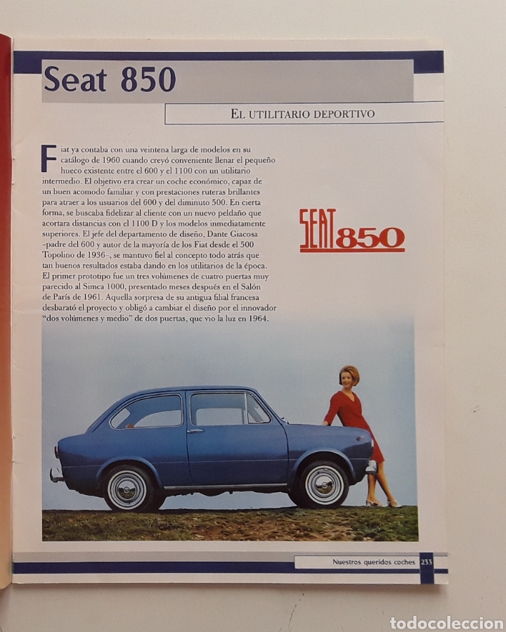 Coches: FASCICULO - SEAT 850 - NUESTROS QUERIDOS COCHES - Foto 3