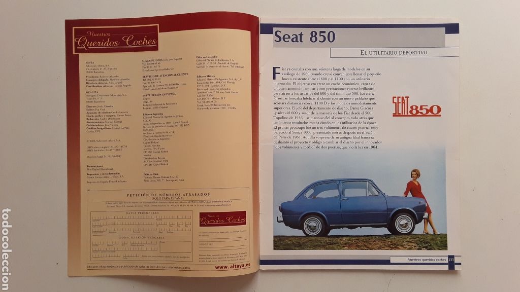 Coches: FASCICULO - SEAT 850 - NUESTROS QUERIDOS COCHES - Foto 4