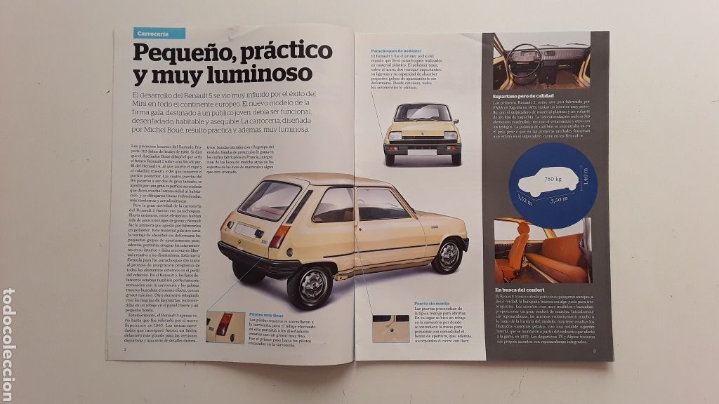 Coches: FASCICULO -RENAULT 5 - CLASICOS INOLVIDABLES - Foto 2