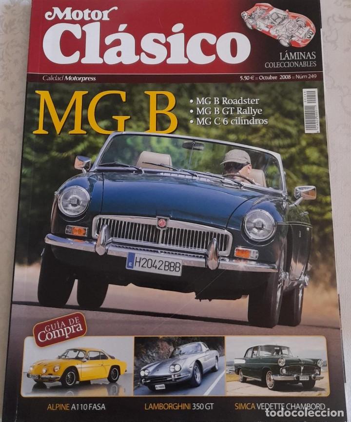 Coches: MOTOR CL&Aacute;SICO N&ordm; 249, MG B ROADSTER, RALLYE Y 6 CILINDROS, L&Aacute;MINAS COLECCIONABLES