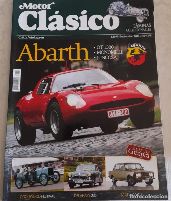 Coches: MOTOR CL&Aacute;SICO N&ordm; 248, ABARTH 0T 1300, MONOMILLE Y JUNCOSA, L&Aacute;MINAS COLECCIONABLES