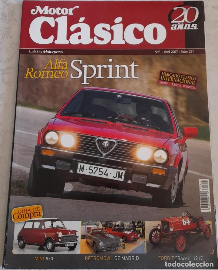 Coches: MOTOR CL&Aacute;SICO N&ordm; 231, ALFA ROMEO SPRINT, DE 2007