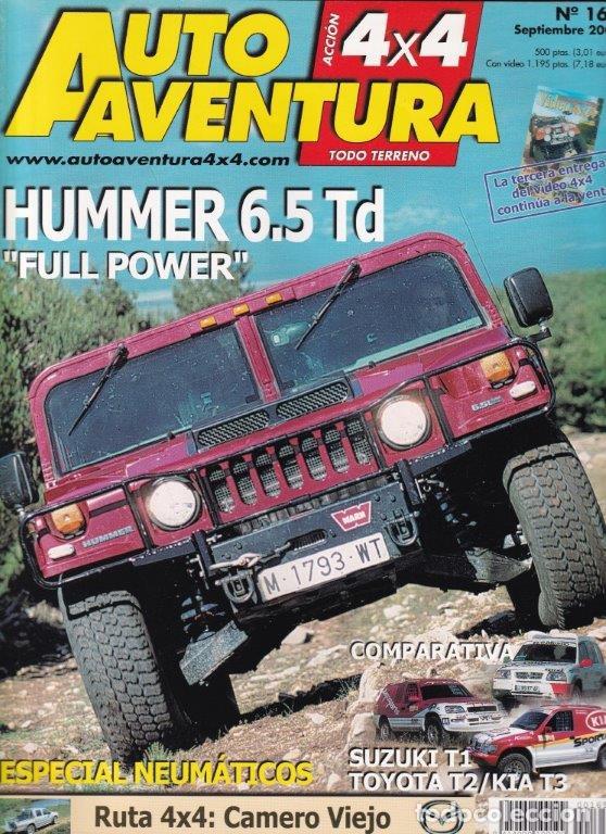 Coches: REVISTA AUTO AVENTURA N&ordm; 165 A&Ntilde;O 2001. PRU: HUMMER V8 6.5 SW FULL POWER. MUSSO 2.9 TDI MILLENIUM SVX