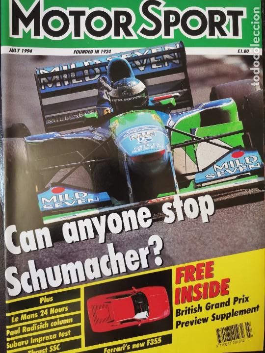 Coches: 1994 REVISTA MOTOR SPORT - FERRARI F 355 - 24 HORAS LE MANS - SUBARU IMPRESA TEST -