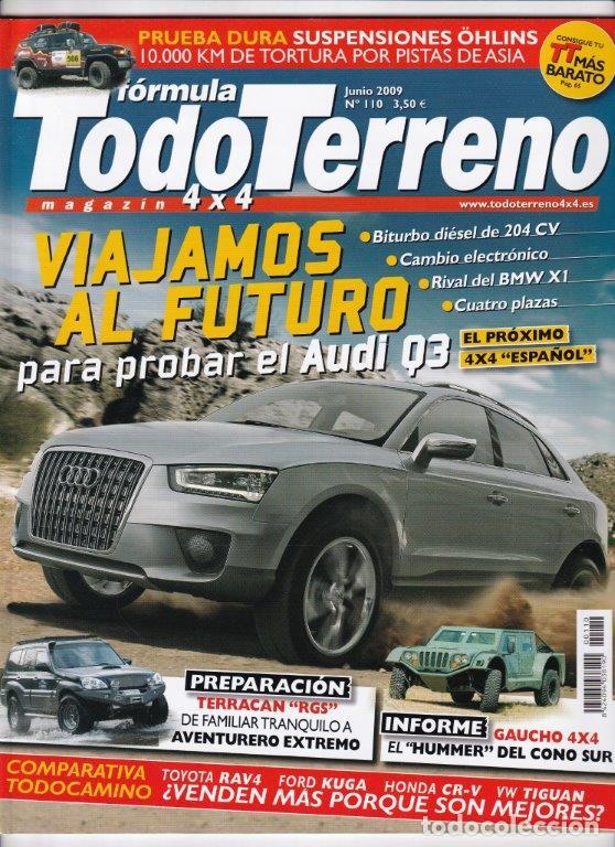 Coches: REVISTA TODOTERRENO N&ordm; 110 A&Ntilde;O 2009. COMP: VW TIGUAN 2.0 TDI, HONDA CR-V 2.2 I-CTDI, KUGA 2.0 TDCI