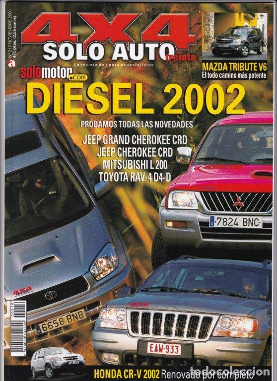 Coches: REVISTA SOLO ALUTO 4X4N&ordm; 216 A&Ntilde;O 2001. PRU: MAZDA TRIBUTE 3.0 V6. KANGOO 1.8 16V 4X4. TOYOTA RAV-4