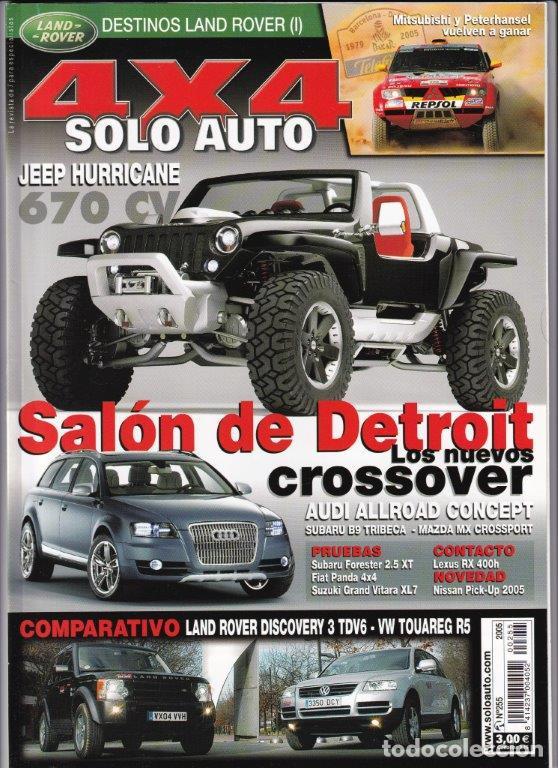 Coches: REVISTA SOLO AUTO 4X4 N&ordm; 255. PRU: FIAT PANDA 4X4 CLIMBIG. FORESTER 2.5 XT. GRAND VITARA XL-7HDI.