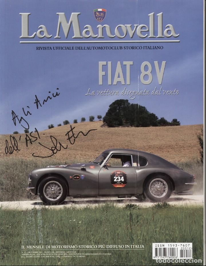 Voitures: revista LA MANOVELLA 2012 No 12 Dicembre ASI Auto Moto Storiche - en italiano