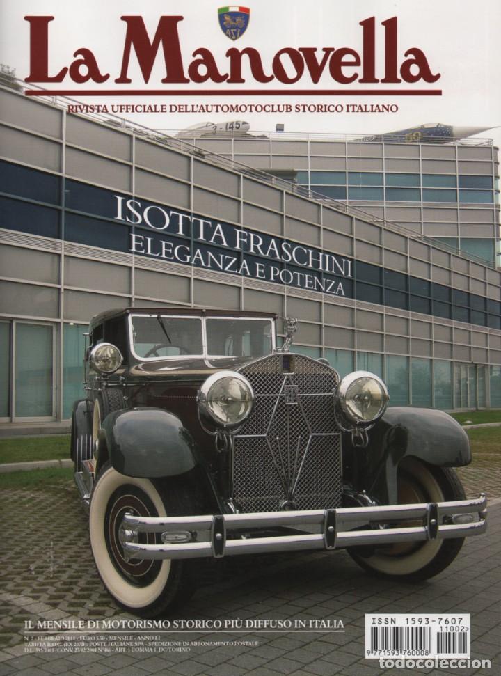 Carros: revista LA MANOVELLA 2011 No 2 Febbraio ASI Auto Moto Storiche - en italiano