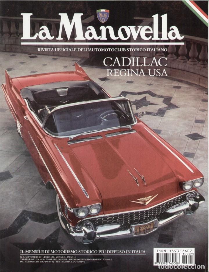 Carros: revista LA MANOVELLA 2011 No 9 Settembre ASI Auto Moto Storiche - en italiano