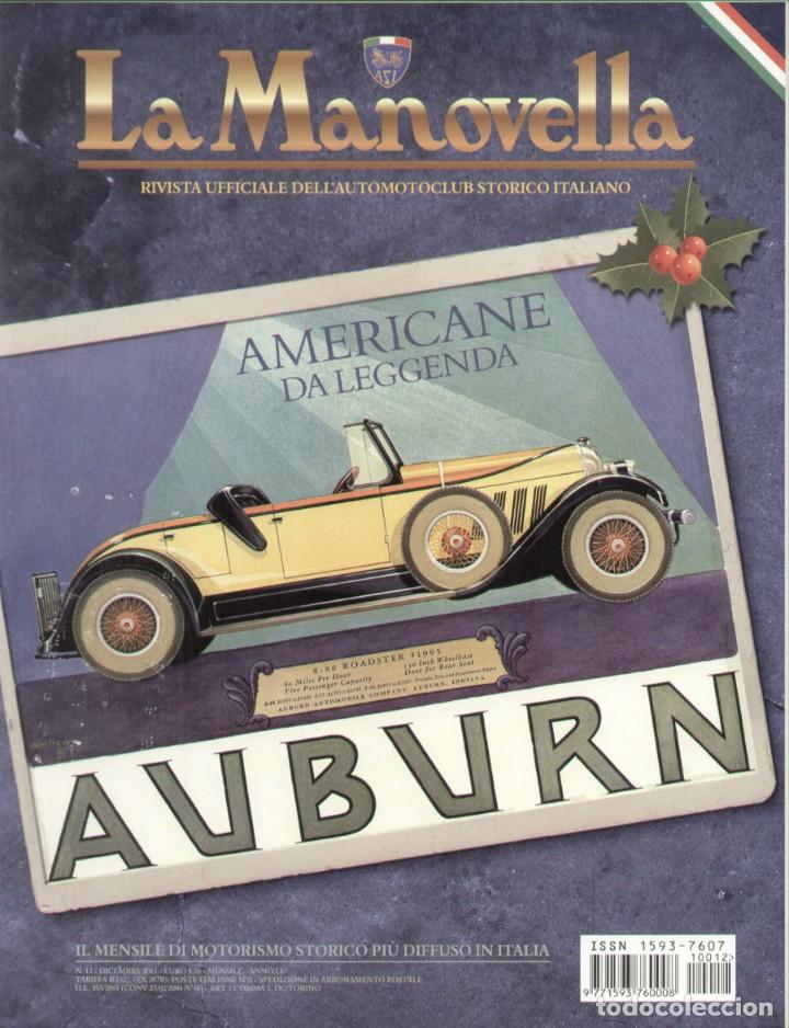 Carros: revista LA MANOVELLA 2011 No 12 Dicembre ASI Auto Moto Storiche - en italiano