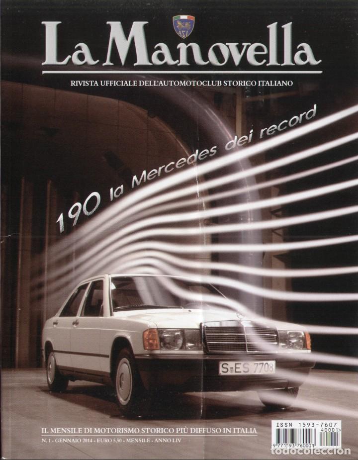 Carros: revista LA MANOVELLA 2014 No 1 Gennaio Auto Moto Storiche ASI MERCEDES 190 - en italiano