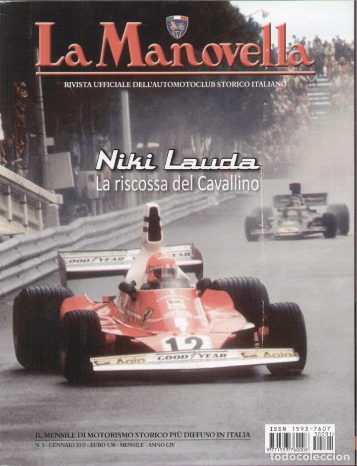 Carros: revista LA MANOVELLA 2015 No 1 Gennaio ASI Auto Moto Storiche - en italiano