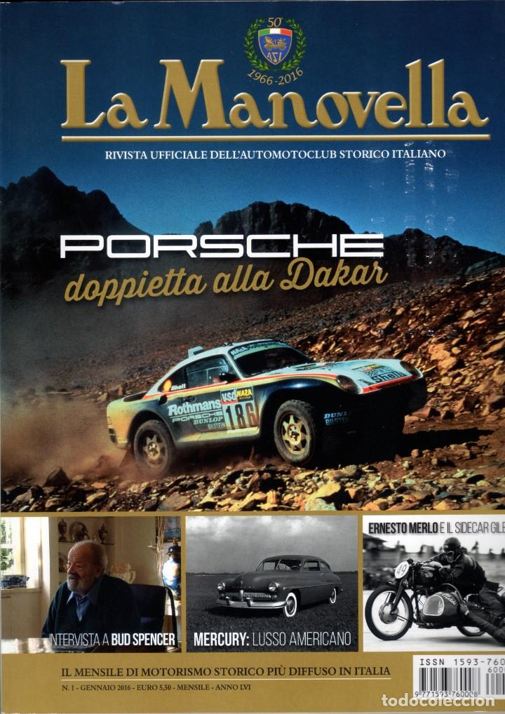 Autos: revista LA MANOVELLA 2016 No 1 Gennaio ASI Auto Moto Storiche - en italiano