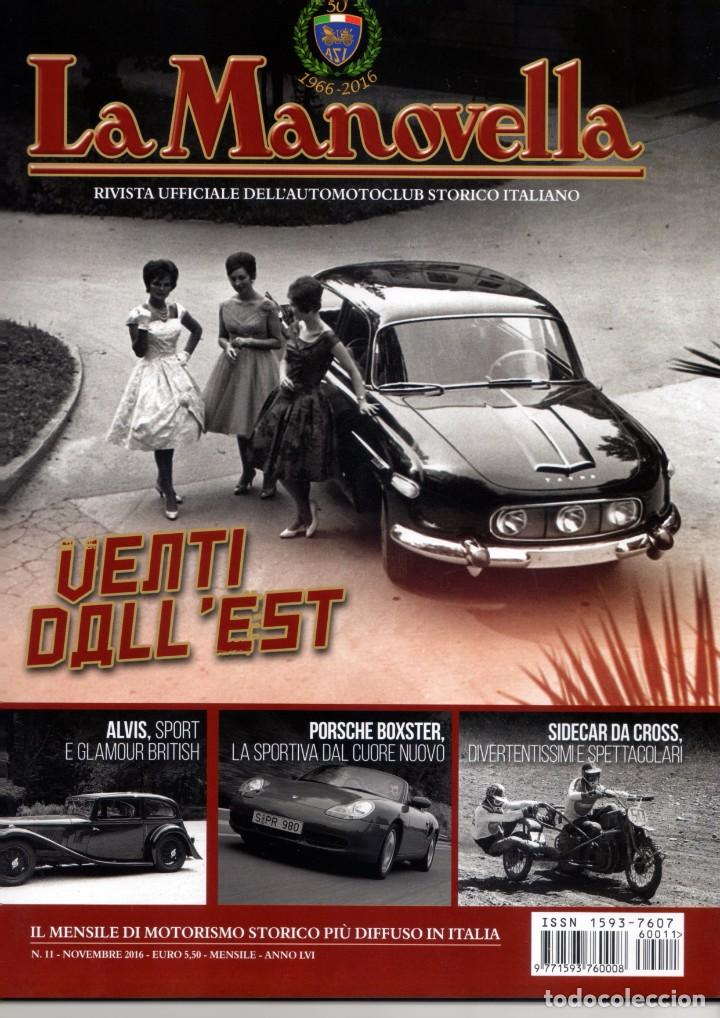 Cars: revista LA MANOVELLA 2016 No 11 Novembre ASI Auto Moto Storiche - en italiano