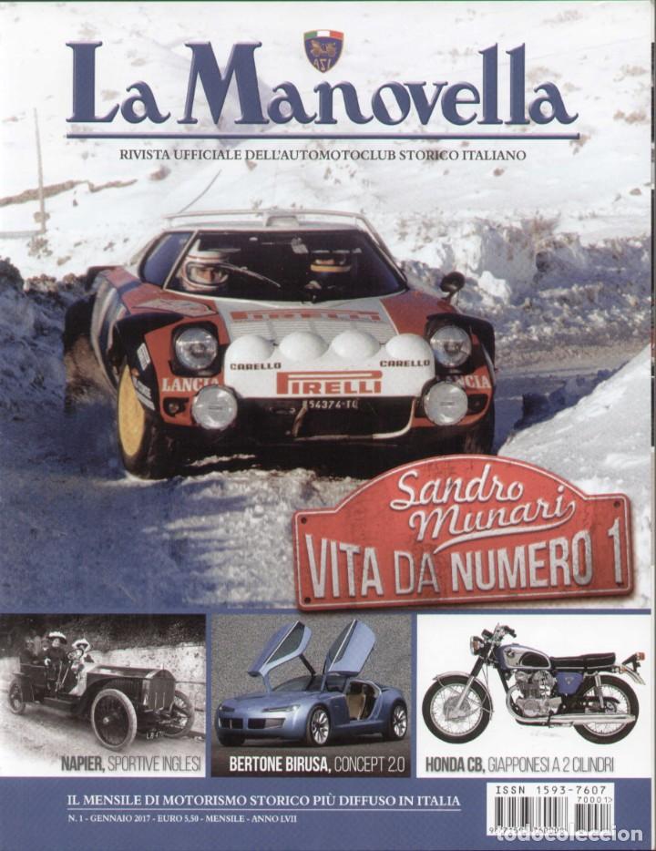 Carros: revista LA MANOVELLA 2017 No 1 Gennaio ASI Auto Moto Storiche - en italiano