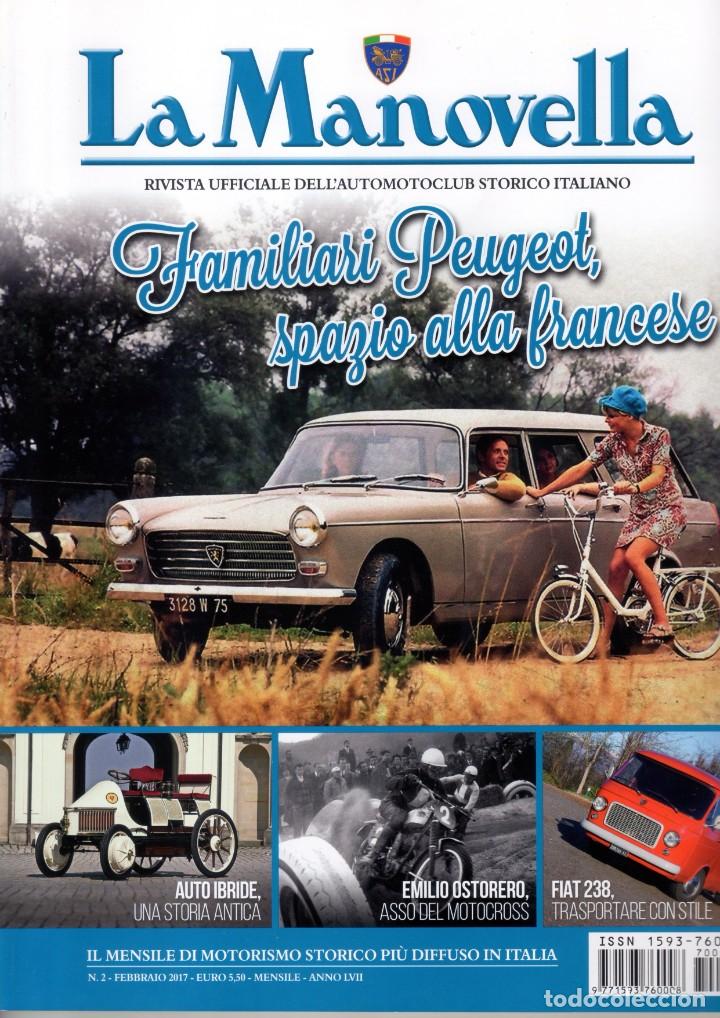 Carros: revista LA MANOVELLA 2017 No 2 Febbraio ASI Auto Moto Storiche - en italiano