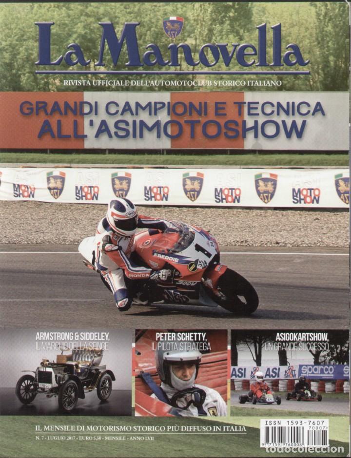 Carros: revista LA MANOVELLA 2017 No 7 Luglio ASI Auto Moto Storiche - en italiano
