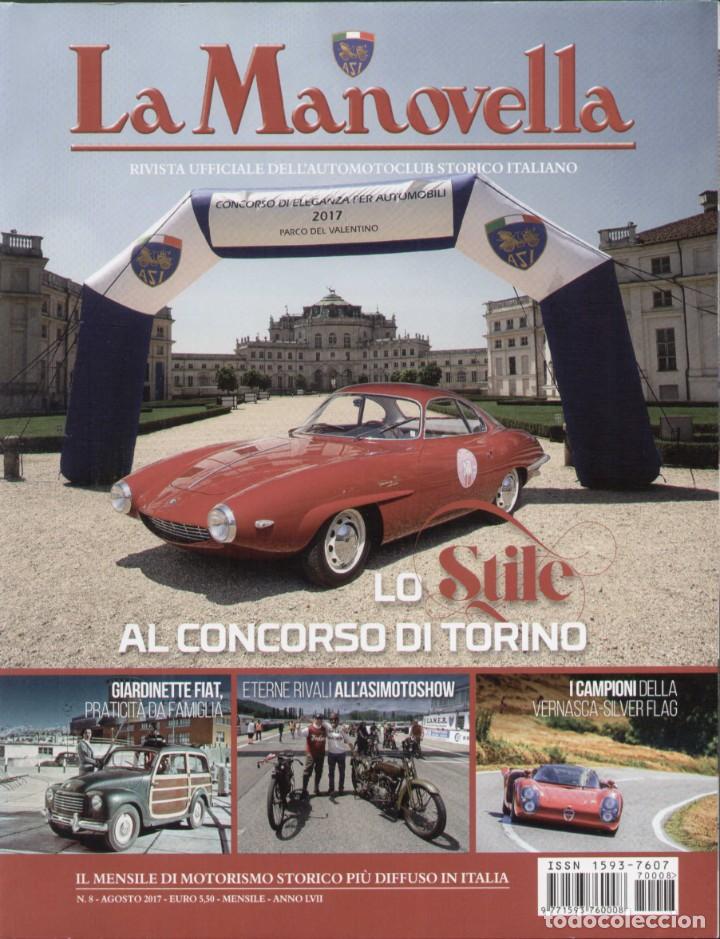 Carros: revista LA MANOVELLA 2017 No 8 Agosto ASI Auto Moto Storiche - en italiano
