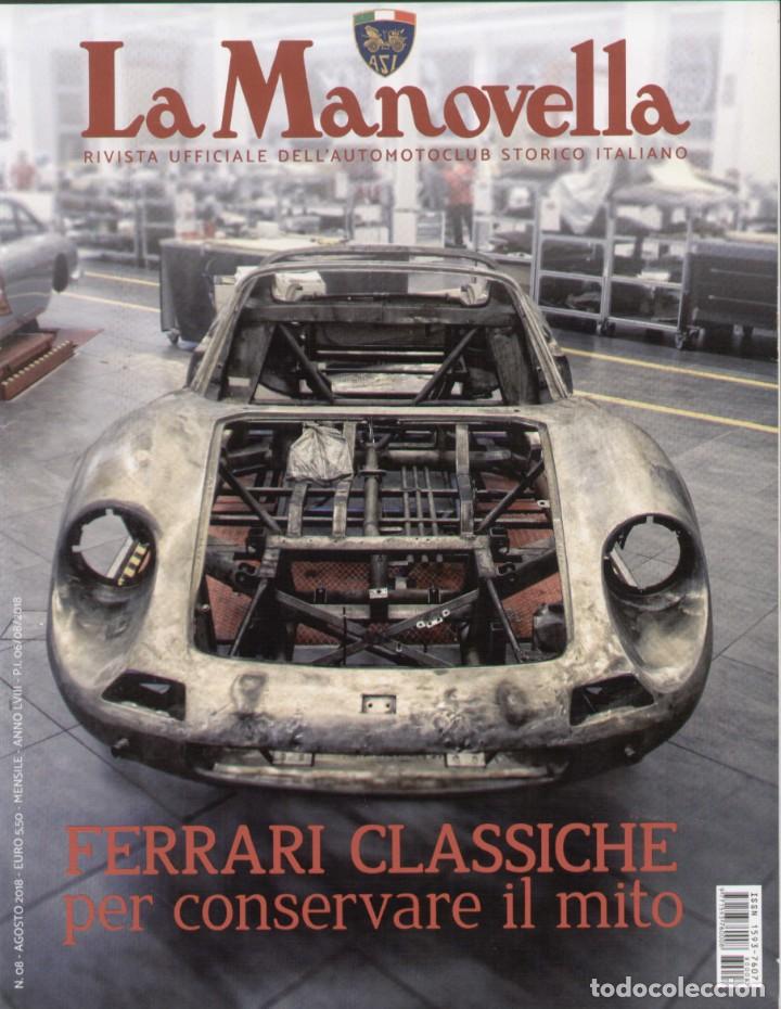 Cars: revista LA MANOVELLA 2018 No 8 Agosto ASI Auto Moto Storiche - en italiano